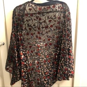 A New Day Sheer Velvet Cardigan